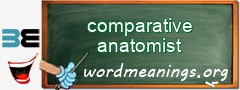 WordMeaning blackboard for comparative anatomist